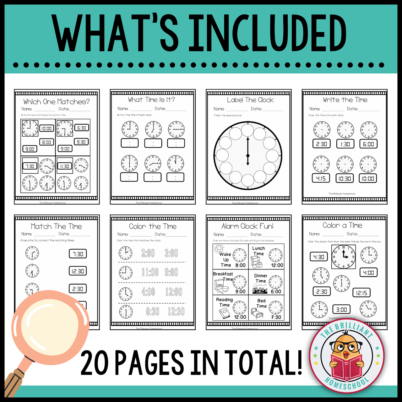 Telling Time Workbook