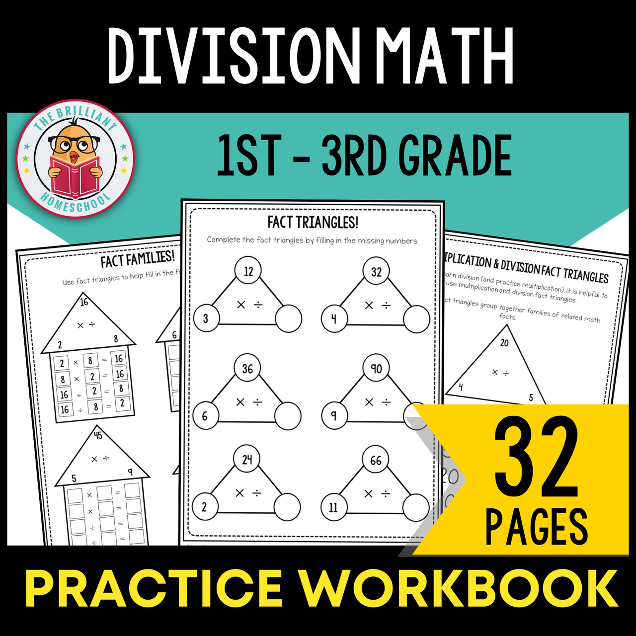 Division Math Practice Workbook | Homeschool & Teachers