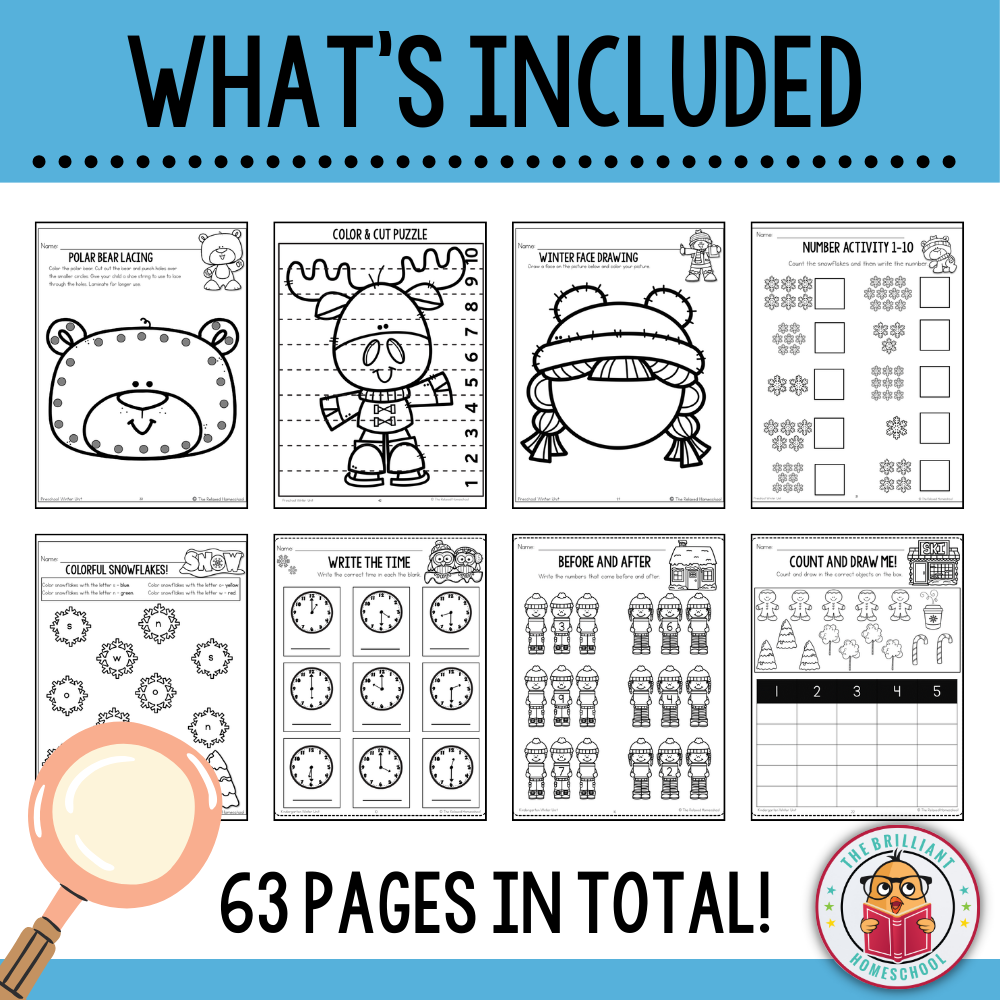 Preschool Winter Math & Literacy