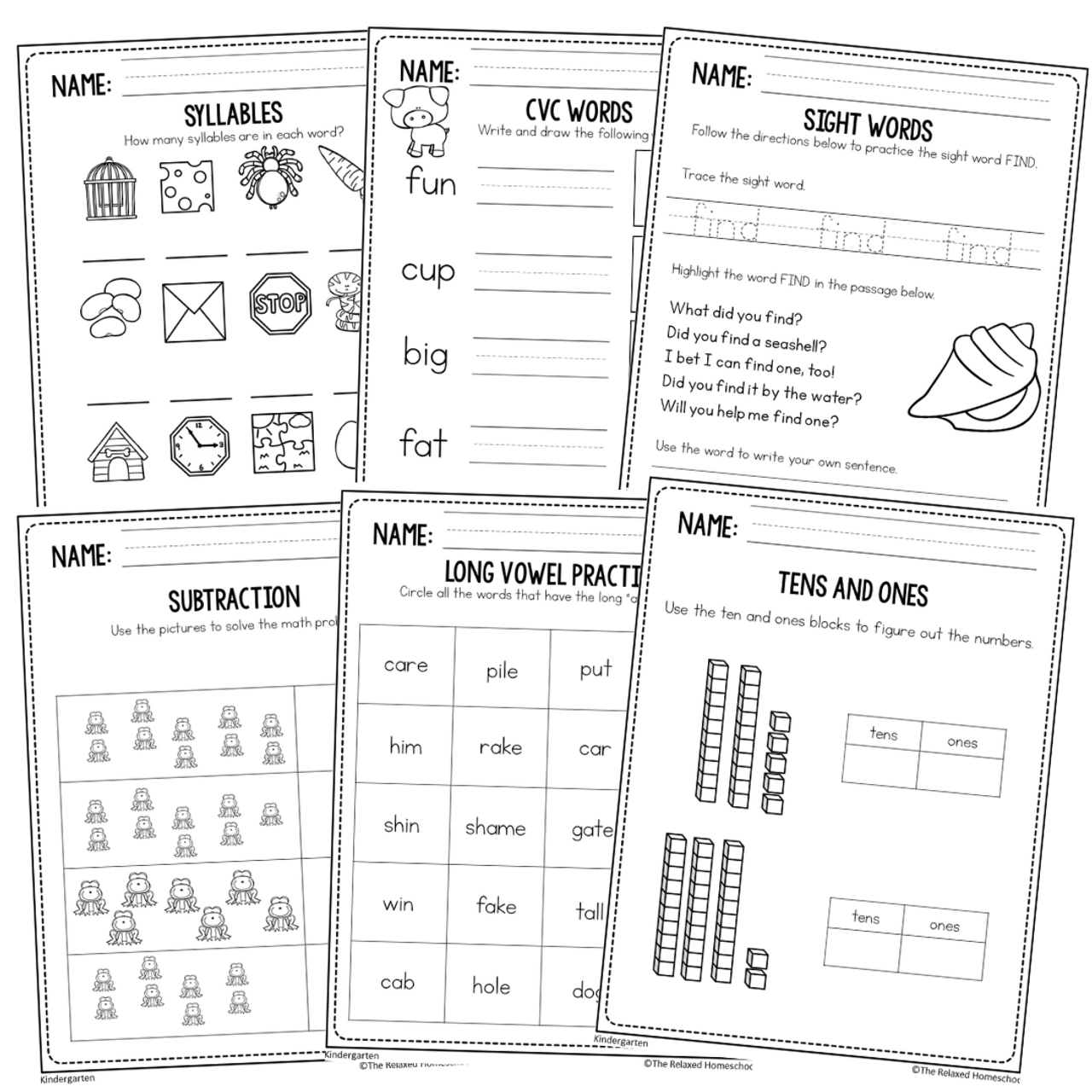 Summer Review Packet - Kindergarten