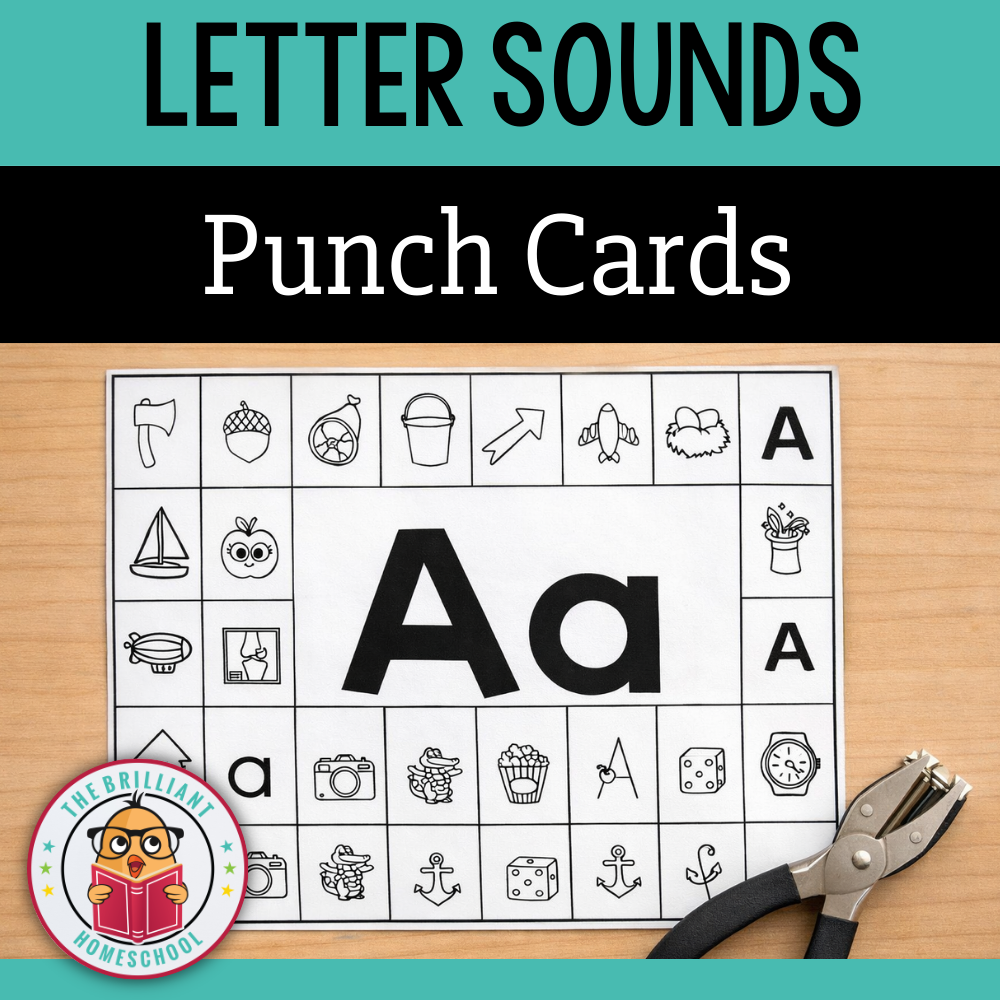 Letter Sounds Hole Punch Activity