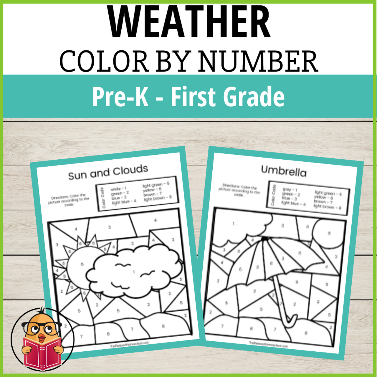 Weather Color By Number