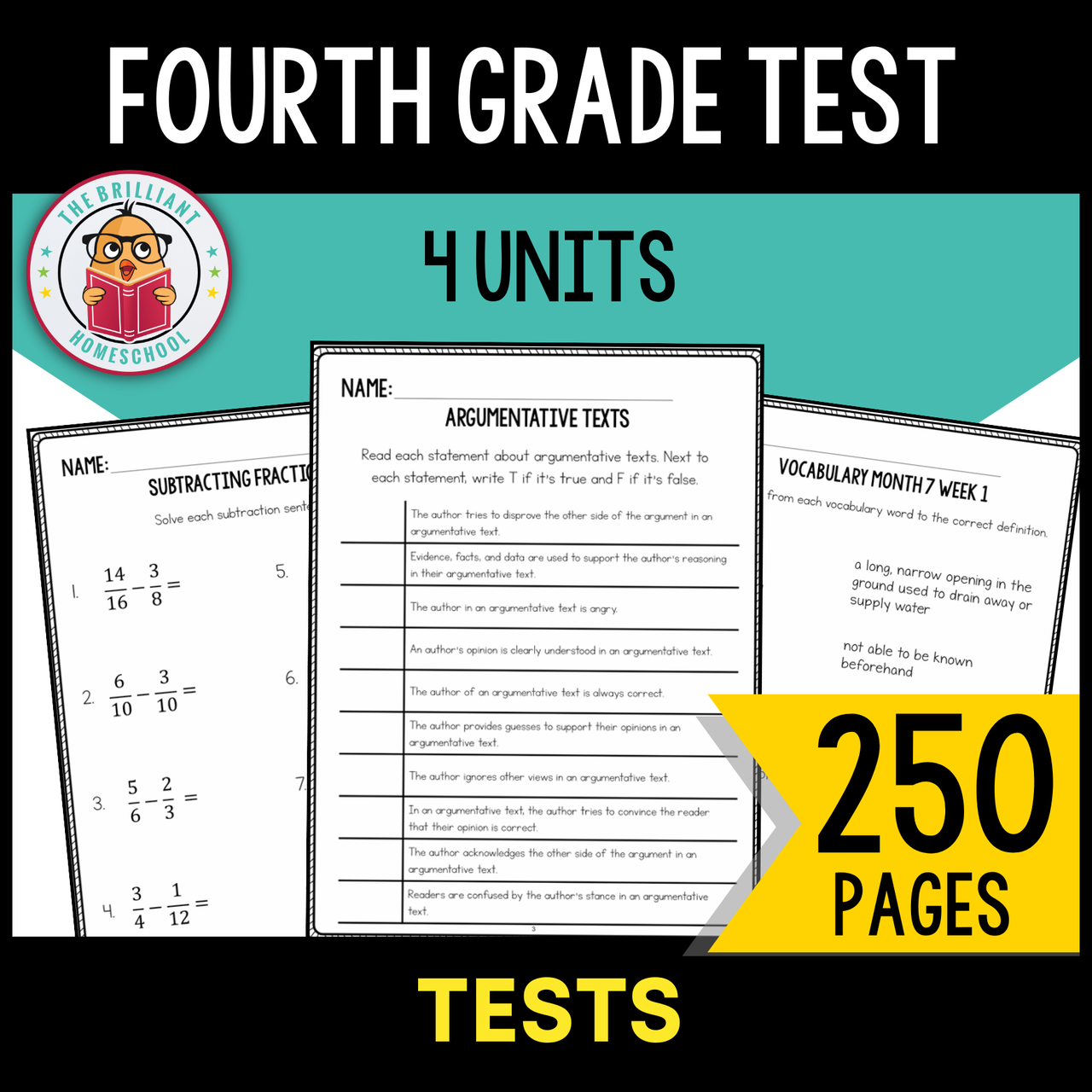 Fourth Grade Tests