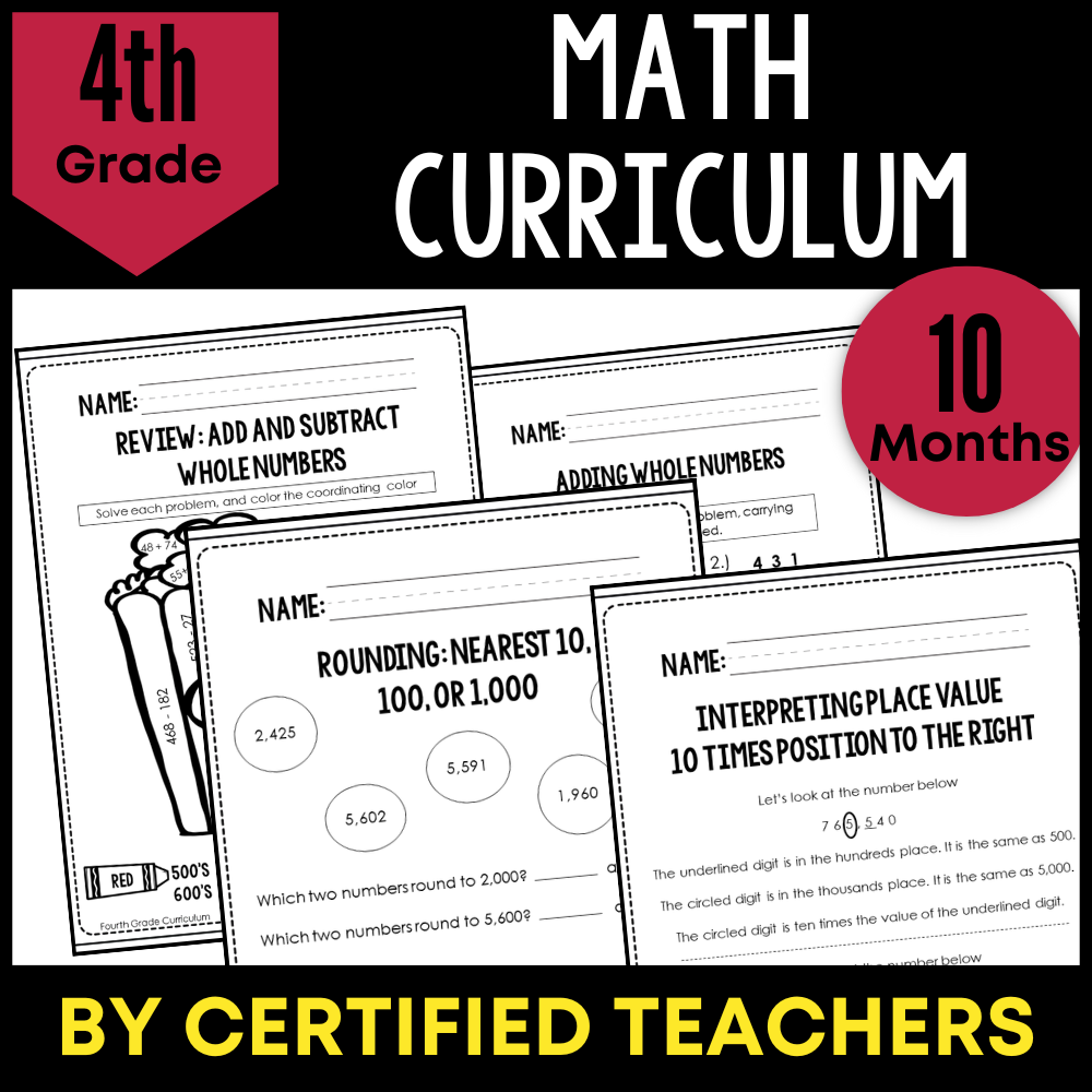 Fourth Grade Math Curriculum