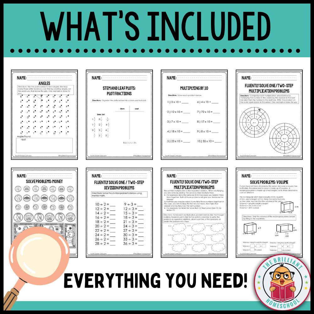 Fourth Grade Math Curriculum