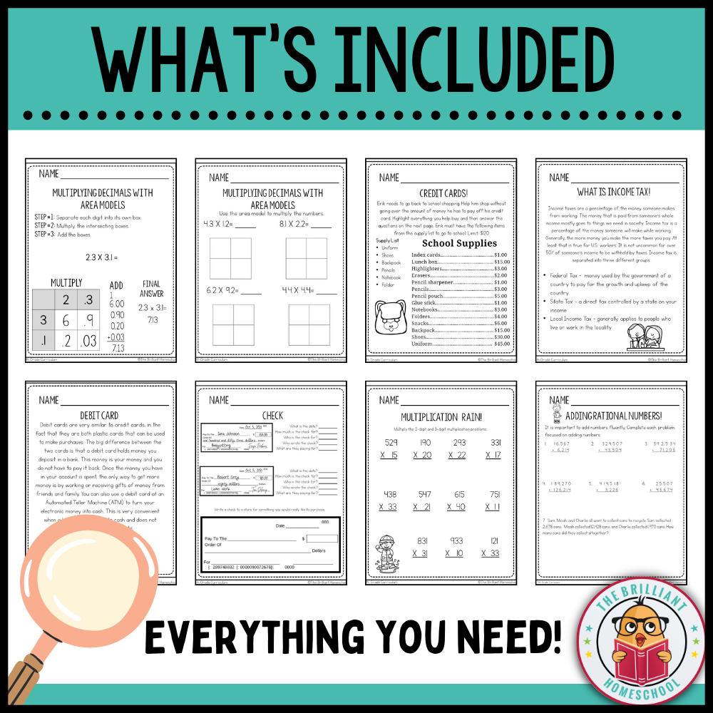 Fifth Grade Math Curriculum