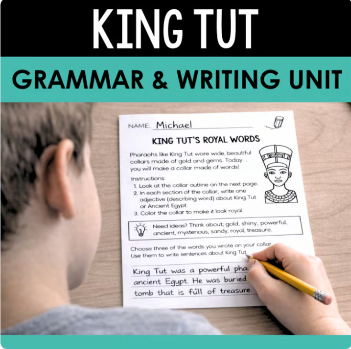 King Tut Grammar & Writing Unit
