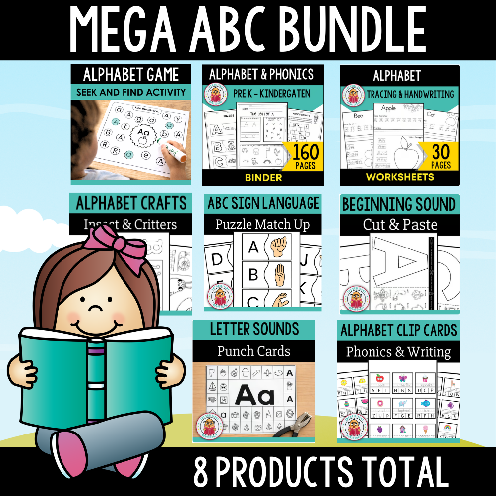 Mega ABC Bundle | Letter of the Week Activities, Beginning Sounds, & Phonics
