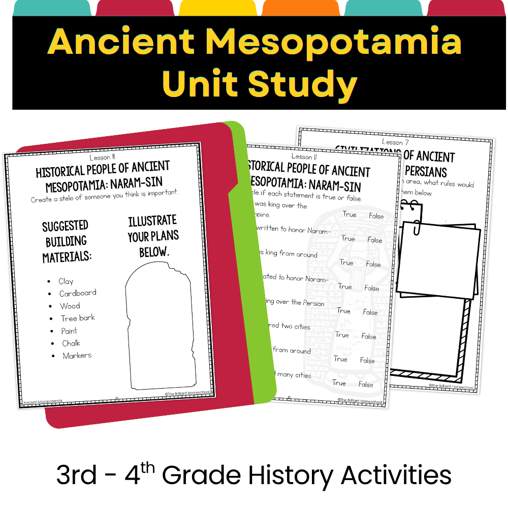 Ancient Mesopotamia Study Unit 3rd - 4th Grade