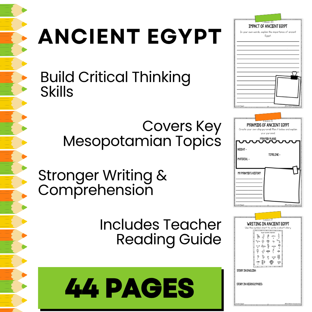 Ancient Egypt Unit Study for 5th–6th Grade