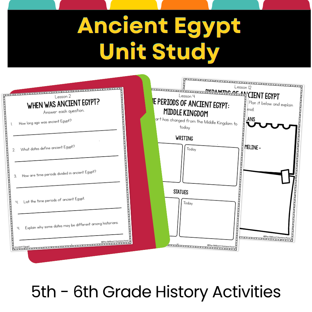 Ancient Egypt Unit Study for 5th–6th Grade