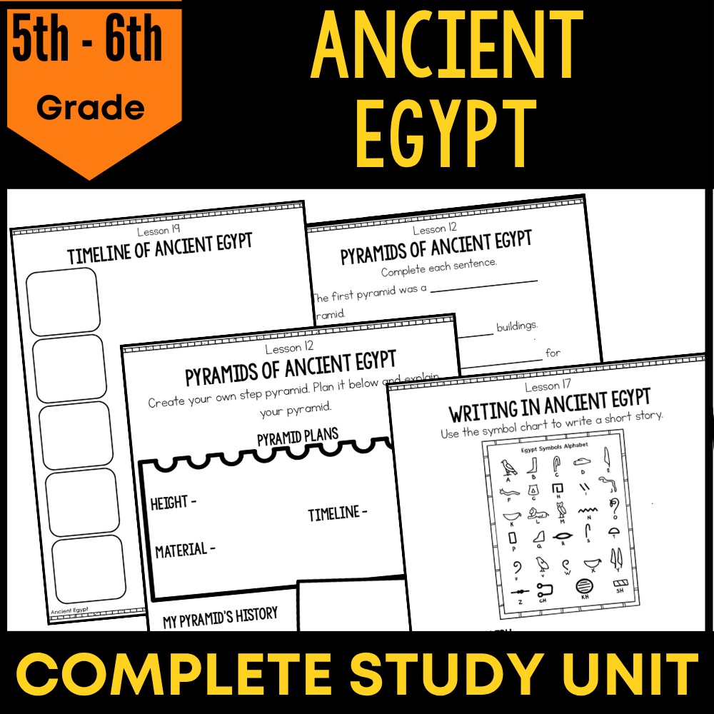 Ancient Egypt Unit Study for 5th–6th Grade