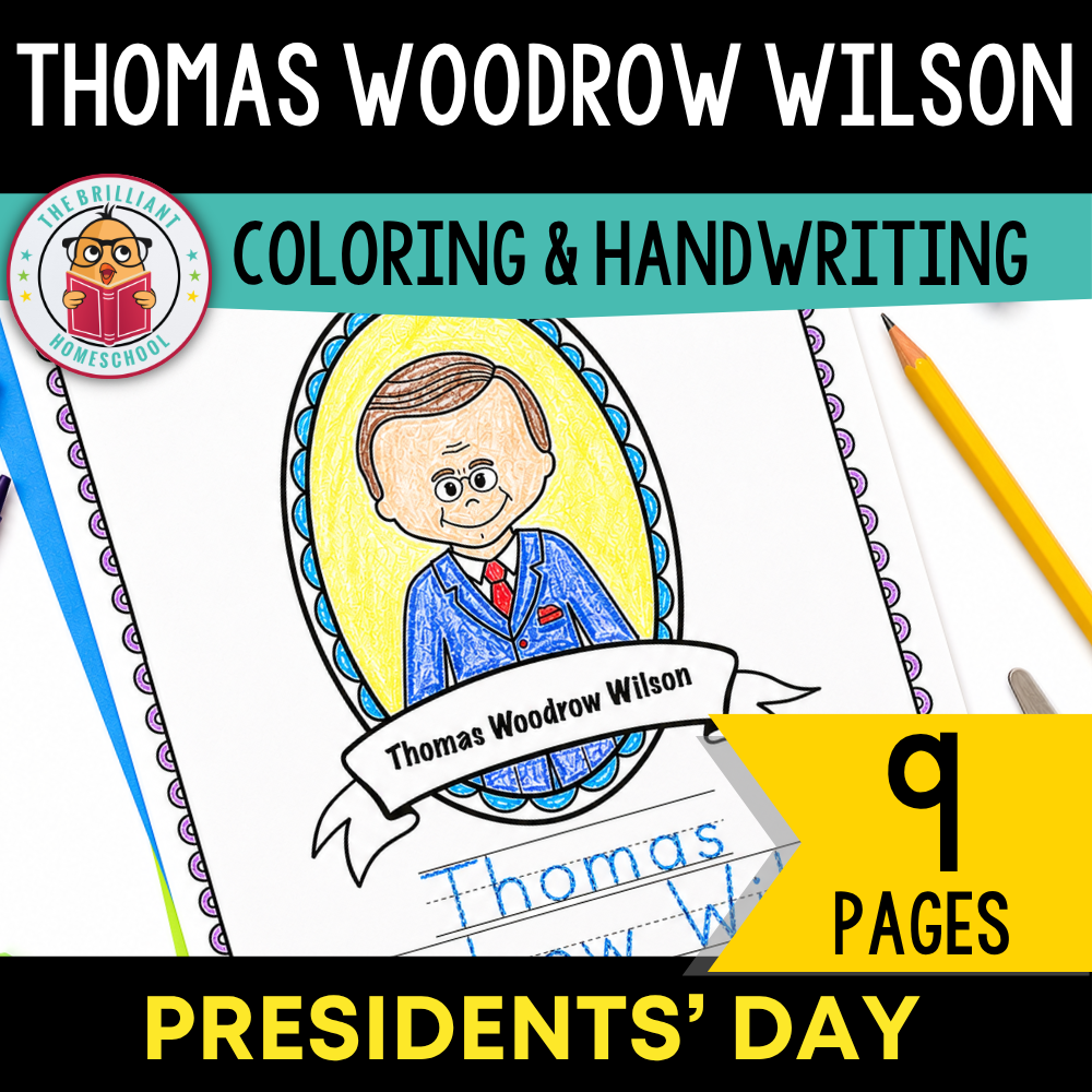 Thomas Woodrow Wilson Coloring Book