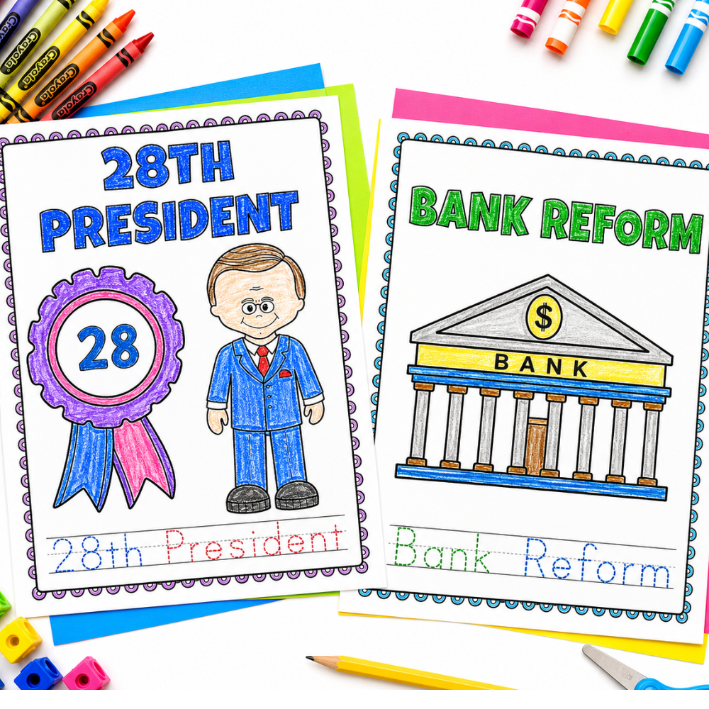 Thomas Woodrow Wilson Coloring Book