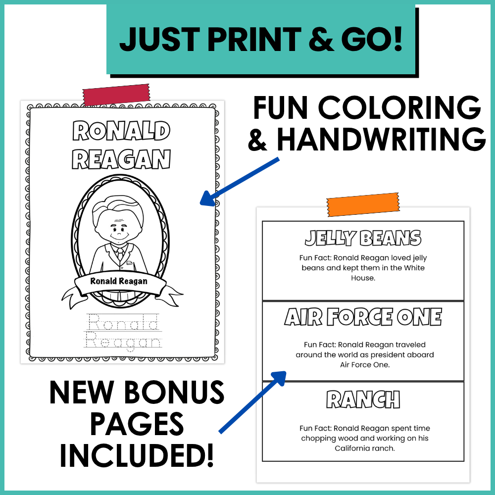 Ronald Reagan Coloring Book