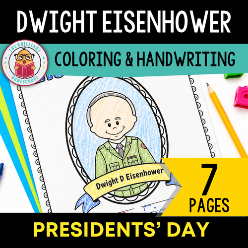 Dwight D. Eisenhower Coloring & Writing Book