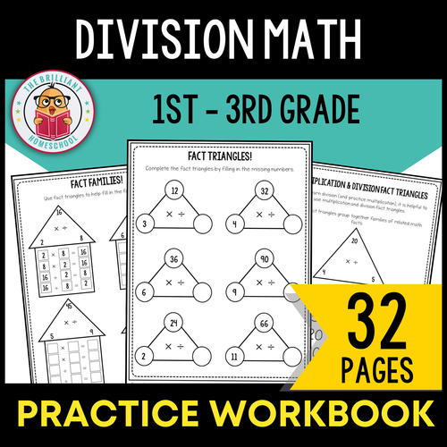 Division Math Practice Workbook | Homeschool & Teachers