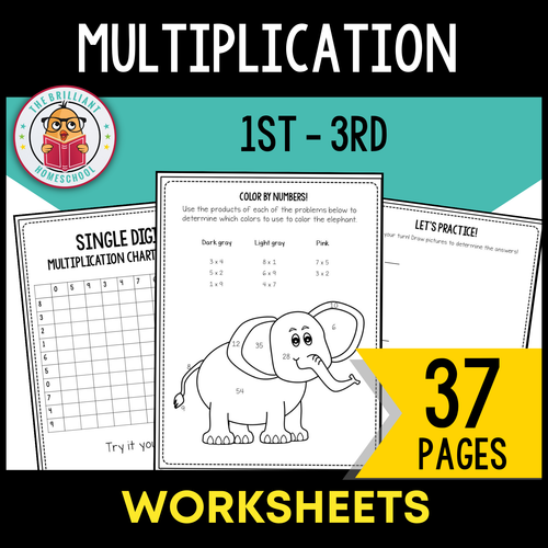 Multiplication Math Practice Workbook