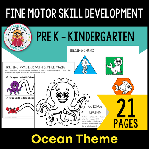 Fine Motor Skill Development: Ocean Theme