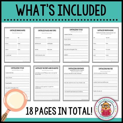 Capitalization Practice Worksheets