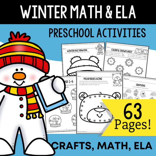 Preschool Winter Math & Literacy