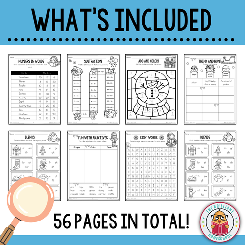Second Grade Math and Literacy Workbook