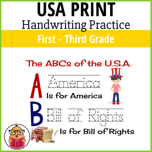 Printing Handwriting Practice - USA