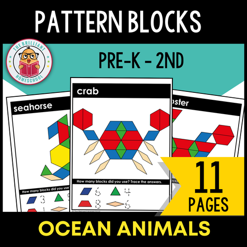 Pattern Blocks: Ocean Animals - Pre-K - 2nd Pattern Blocks: Ocean Animals - Pre-K - 2nd