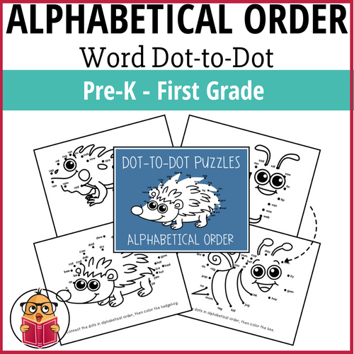 Alphabetical Order Dot-To-Dot - Pre-K - 1st