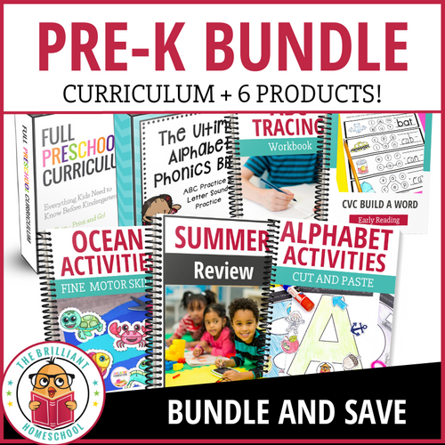 9 Month Preschool Curriculum Bundle - Full Year + 6 Products