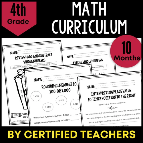 Fourth Grade Math Curriculum