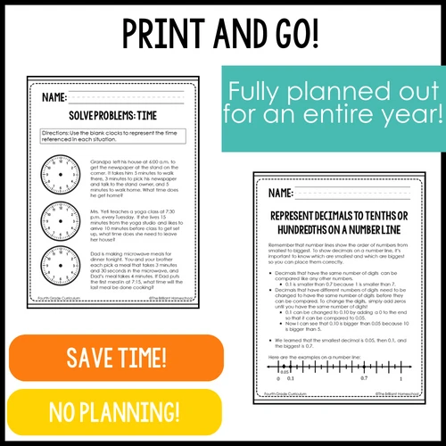 Fourth Grade Math Curriculum
