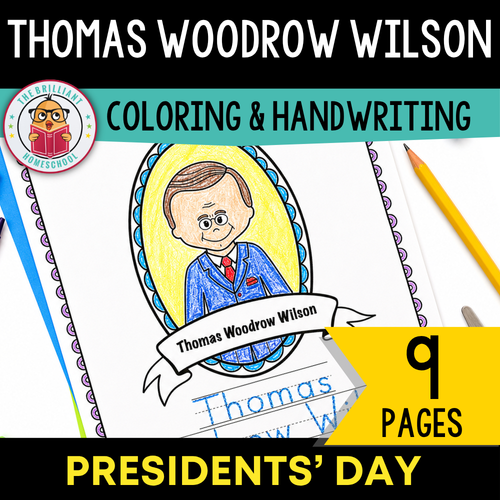 Thomas Woodrow Wilson Coloring Book