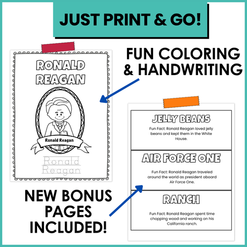 Ronald Reagan Coloring Book