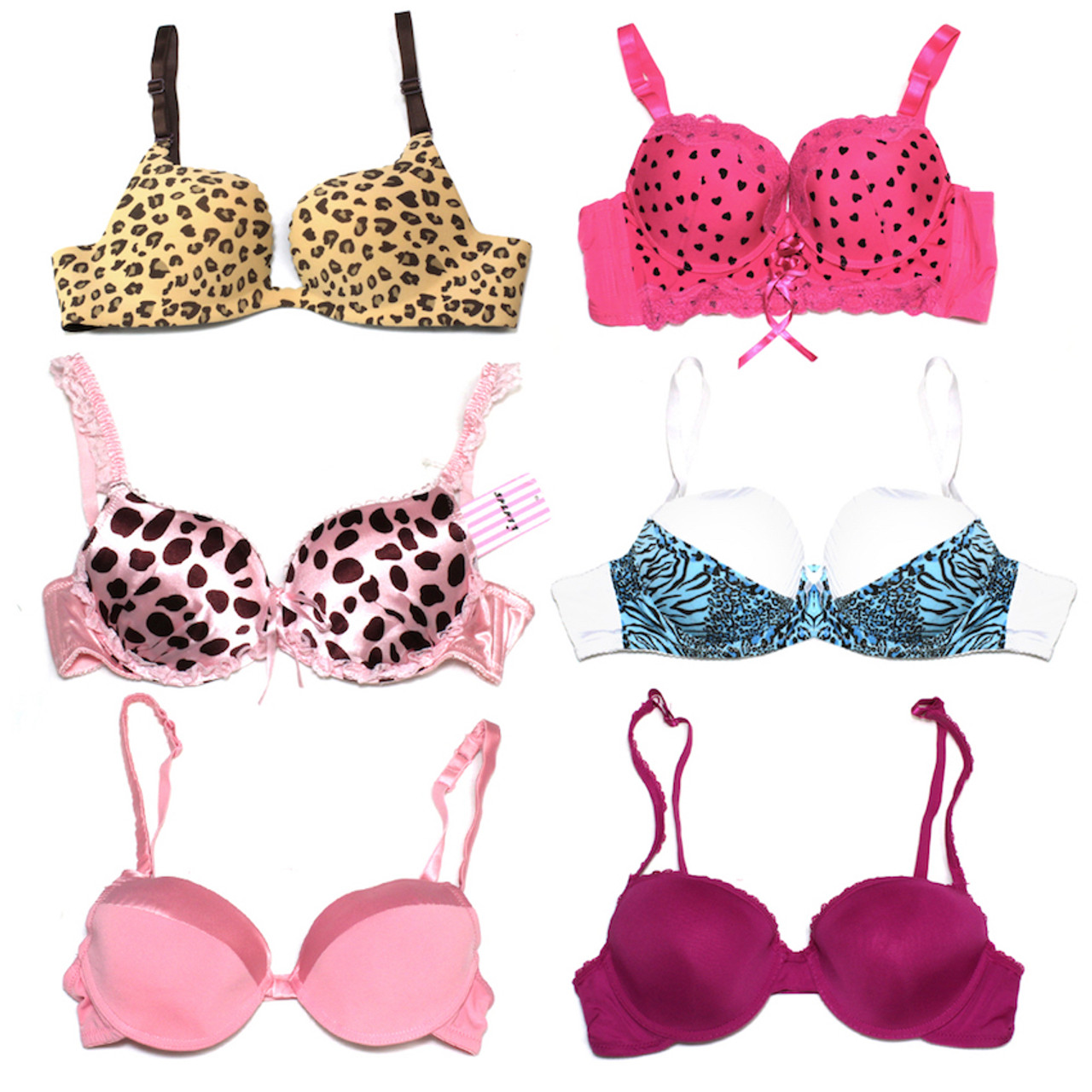 36 Wholesale Ellies Lady's Double PusH-Up Underwire Padded BrA