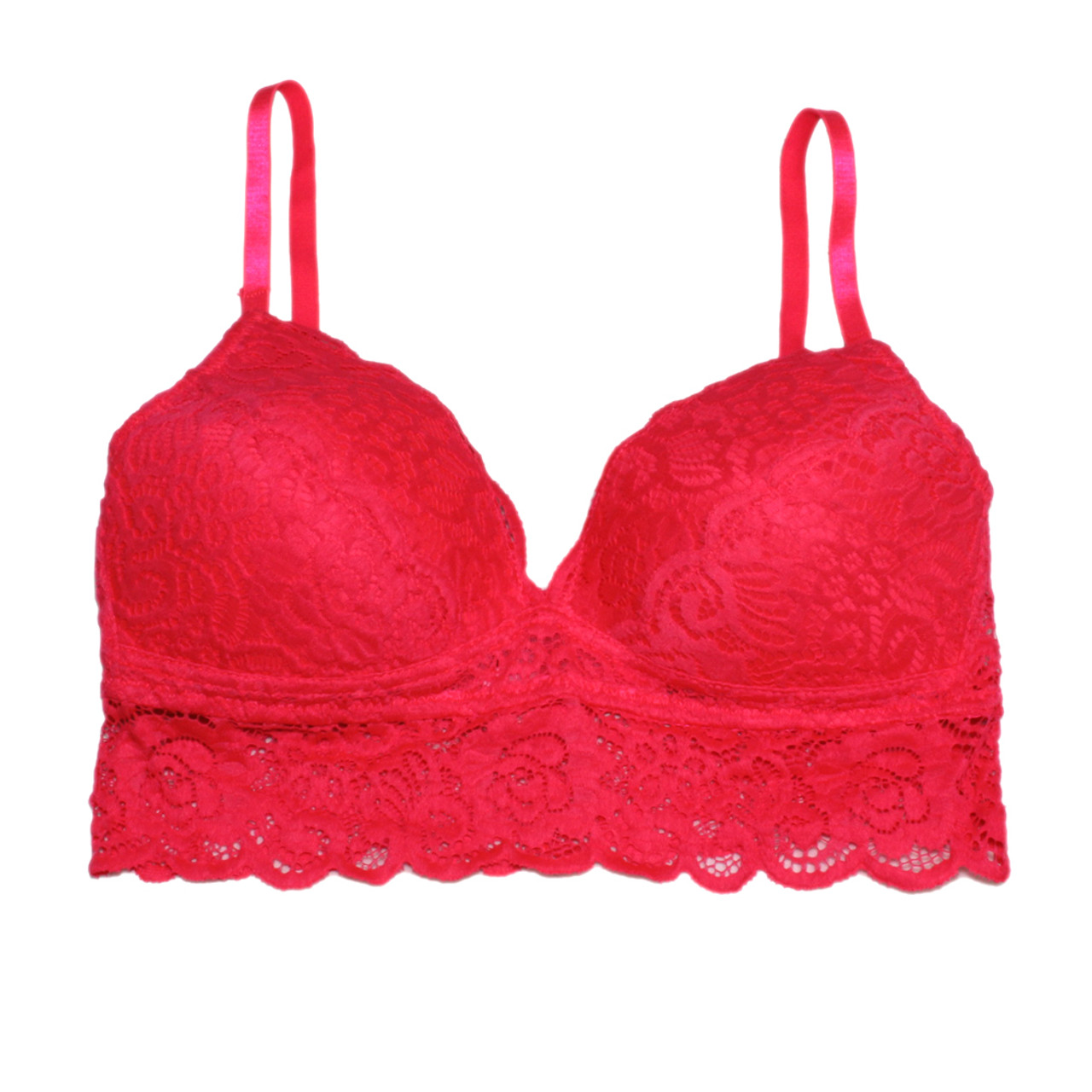 Buy Lace Bra Plus Size A B C D Cup Underwire Gather Adjustment Plunge  Lingerie Bras for Embroidery Underwear BH Top Wine Red Cup Size D Bands Size  36 at