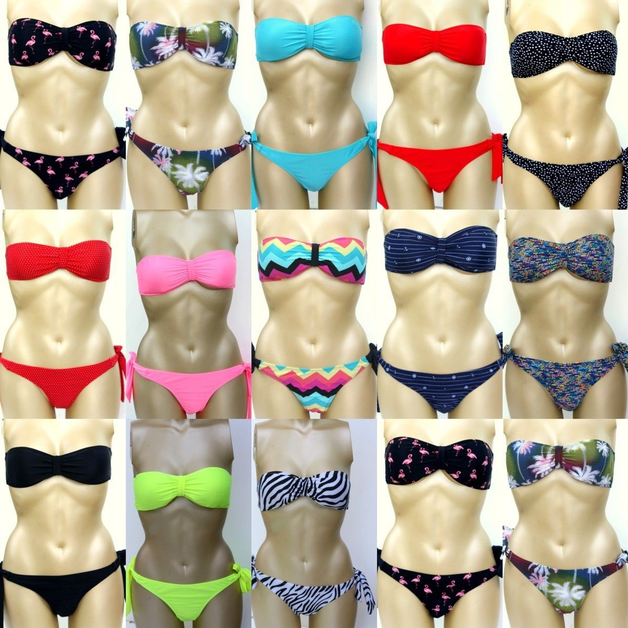 60) Fabulous Mixed Sexy New Wholesale Women Bikinis Swimwears Swimsuits -  BargainPioneer