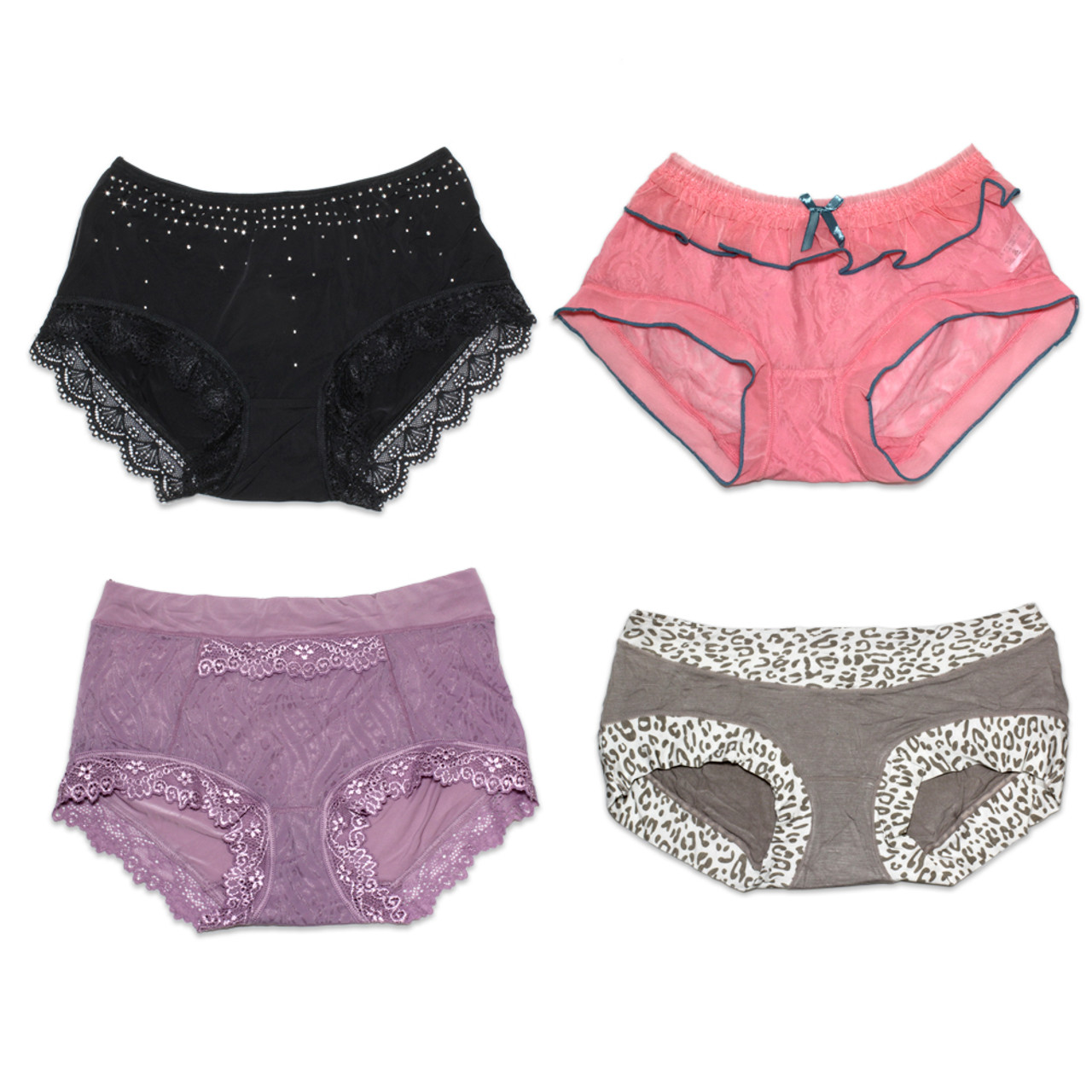 132) Wholesale Ladies Lingerie Underwear Hipster Brief Boyshort Panties -  BargainPioneer
