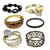 (474) Fashion Rhinestone Glass Metal Women Wholesale Bracelets Cuffs Bangles