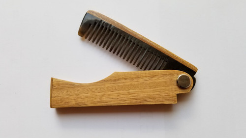 Folding Wood/Horn Comb