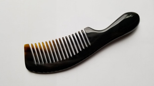 Viking inspired buffalo horn comb w/handle! One of a Kind gift for yourself, family, or friends!