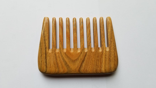 Haruki Wide Teeth Wood Comb! A palm size wide teeth natural comb!