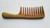 Large Sandalwood Extra Wide Teeth for Detangling Curly Hair - Flat Lying View