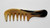 Large Yak Horn Comb w/Handle, Extra Wide Teeth, Great for Detangling!