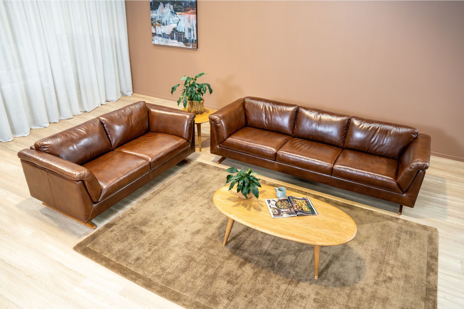 Nash sofas in leather