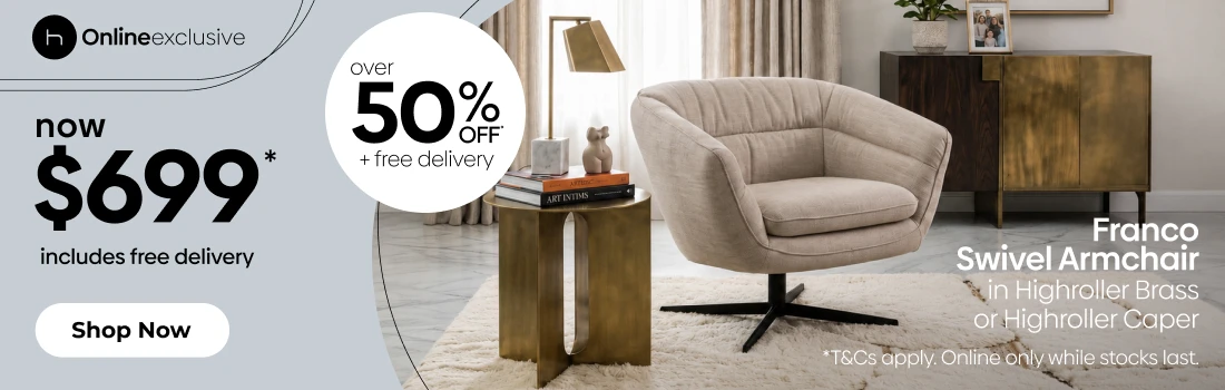 Franco Swivel Armchair - Online Exclusive