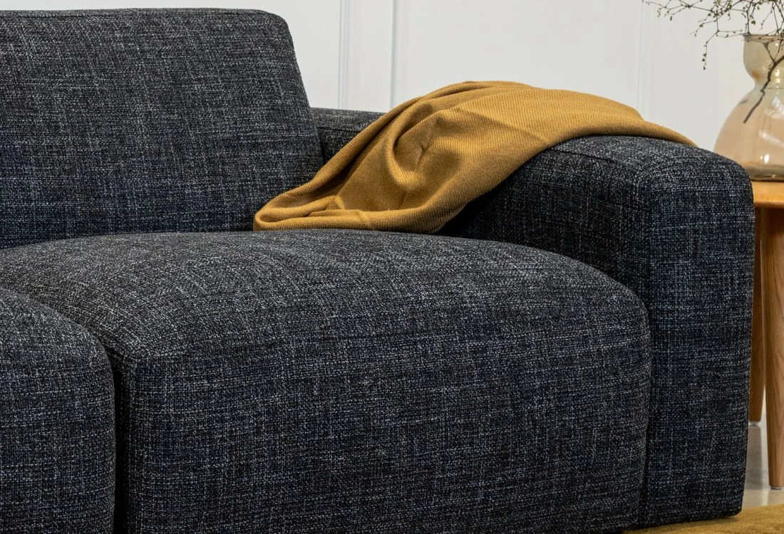 Close-up of the Malone sofa range showing fabric and cushion detail