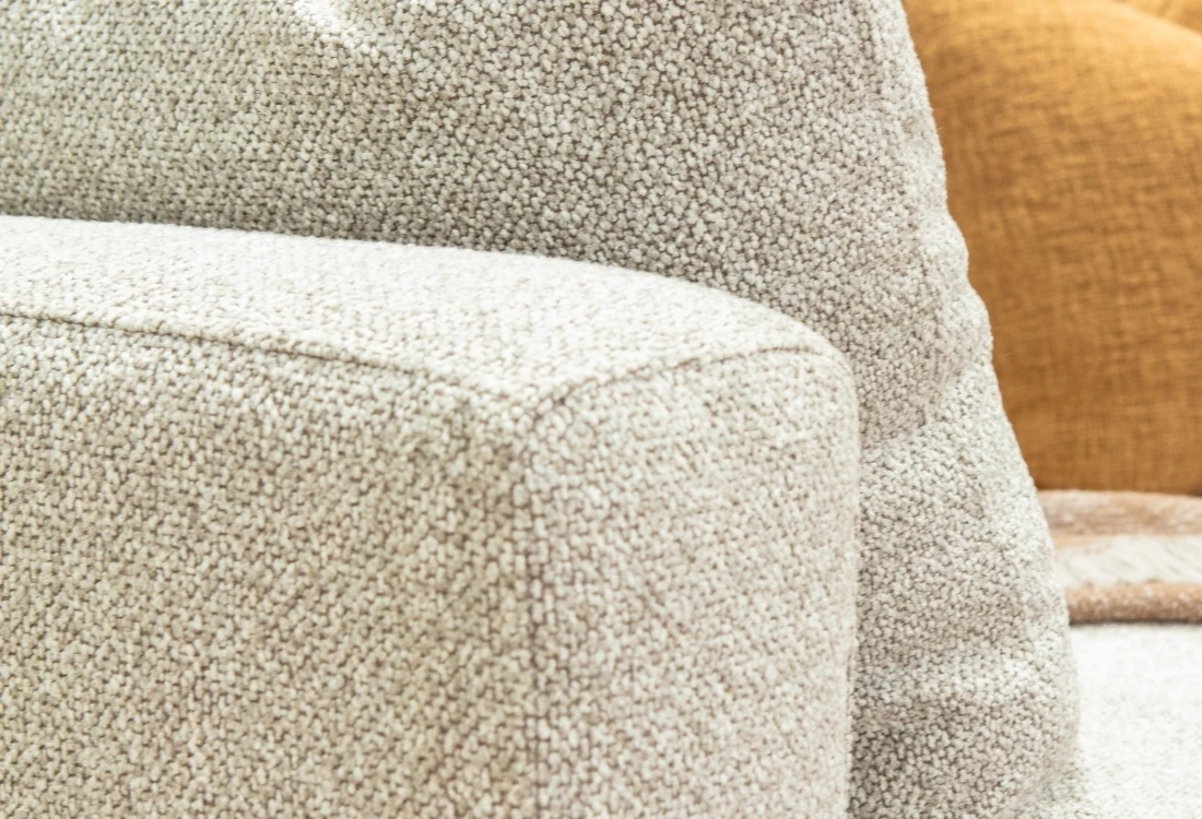 Close-up of the Murphy sofa range showing fabric and cushion detail