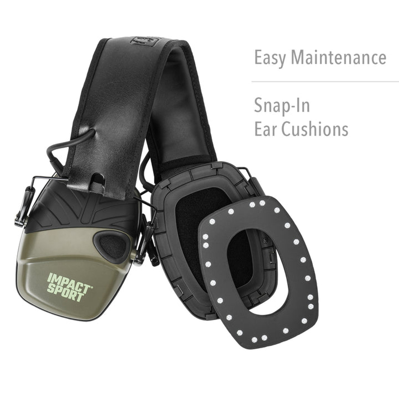 Howard Leight インパクトスポーツ　イヤーマフ IMPACT SPORT ELECTRONIC EARMUFF MEDIUM LARGE OD GREEN