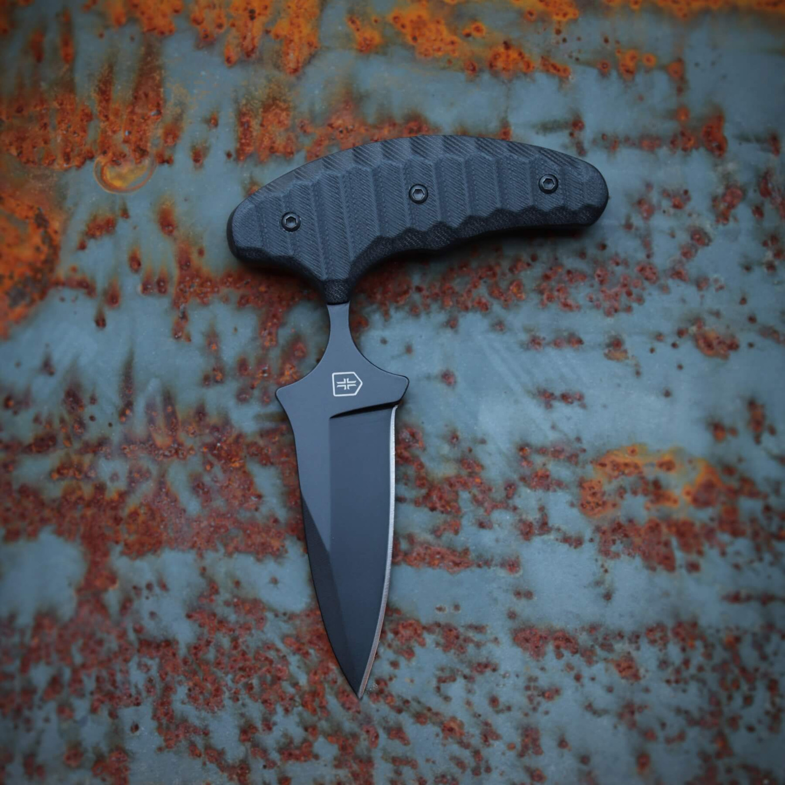 WPS Push Dagger Knife - Black